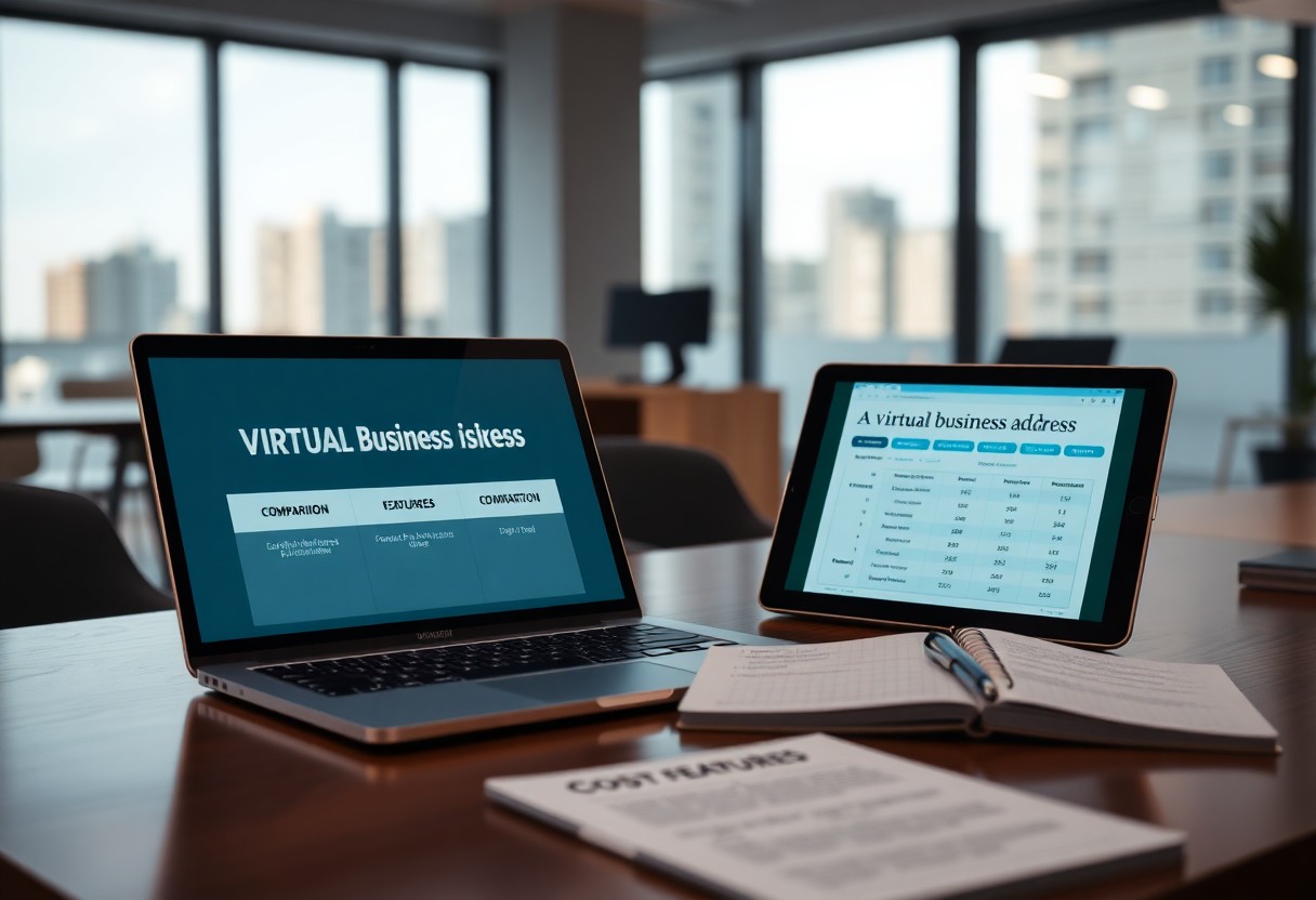 virtuelle Geschäftsadressen vergleichen